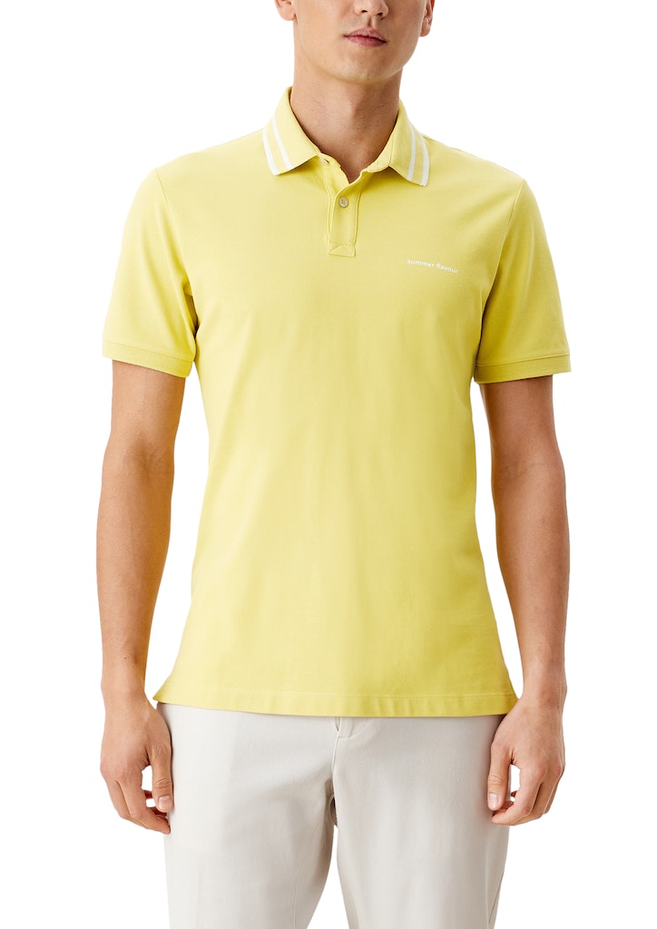 S. Oliver red Herren Polo-Shirts Yellow