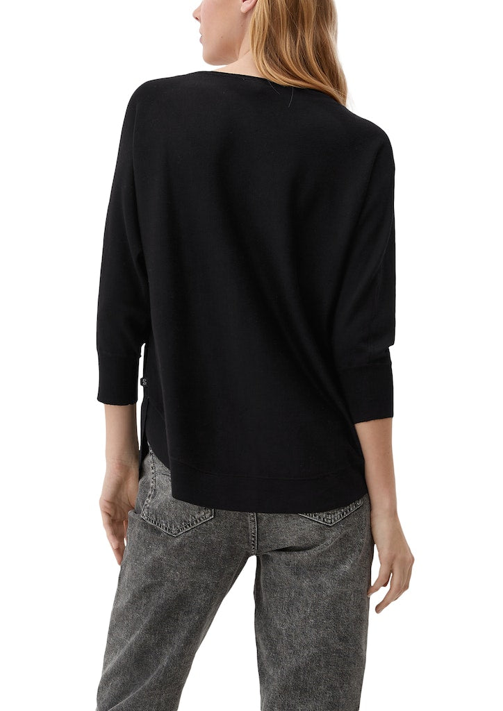 QS by S.Oliver Damen Pullover Grey/Black