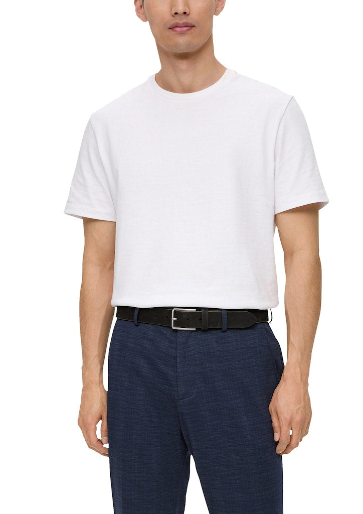 S. Oliver red Herren Gürtel Grey/Black