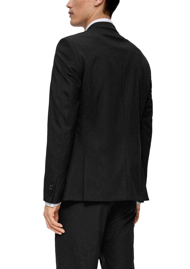 S. Oliver black Herren Sakkos Grey/Black