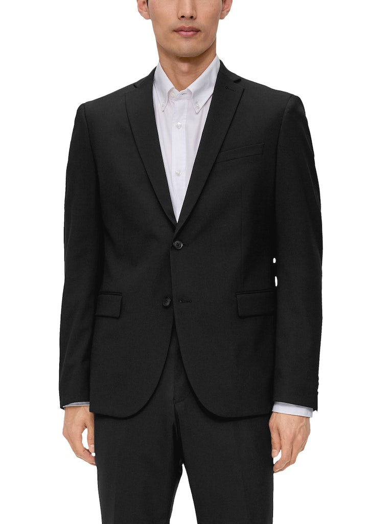 S. Oliver black Herren Sakkos Grey/Black