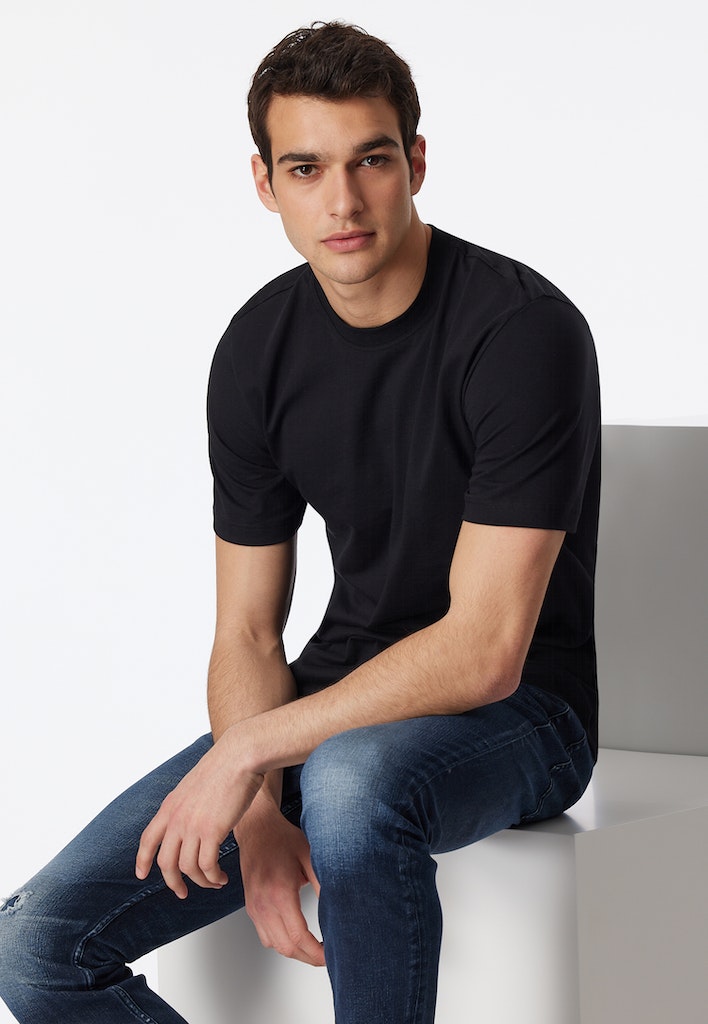 Schiesser Wäsche Schwarz