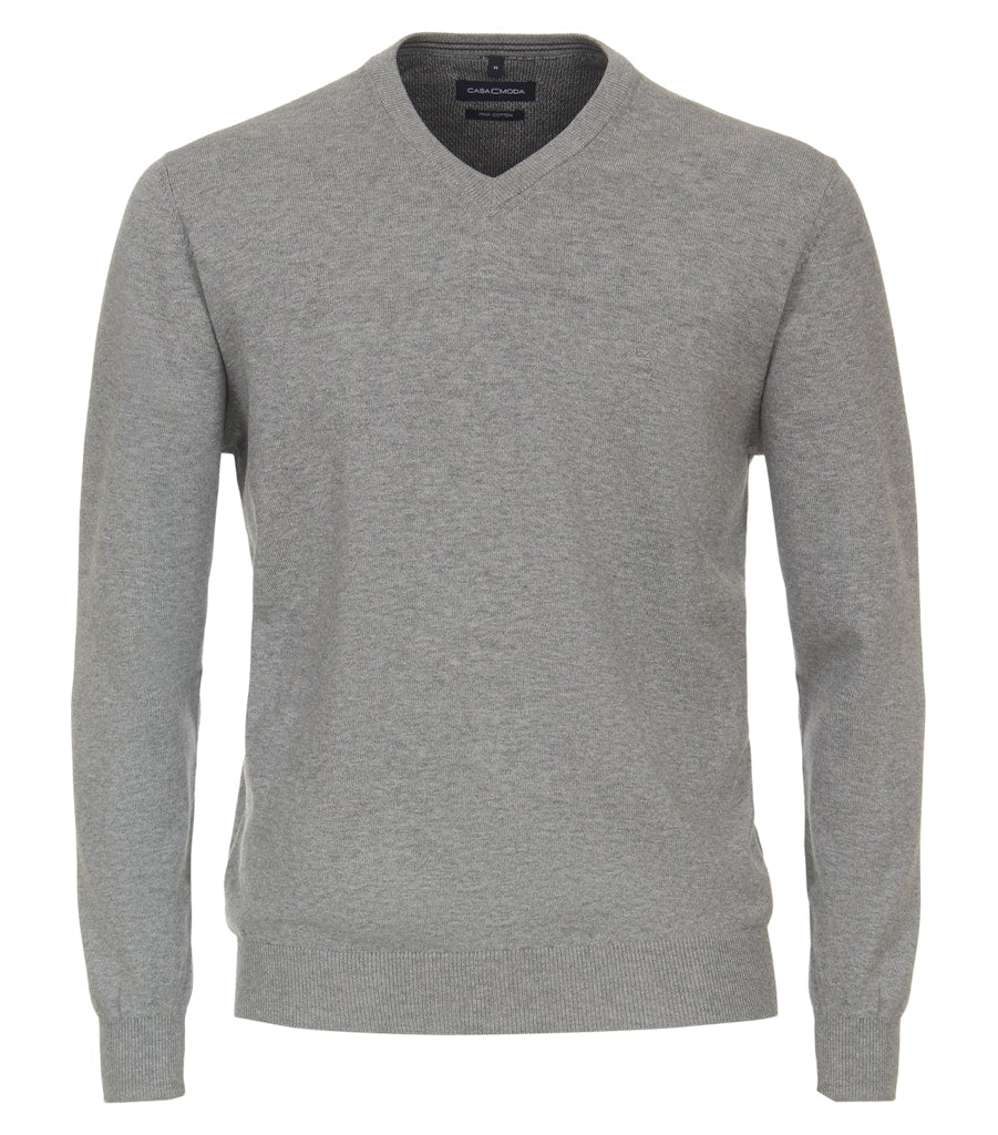 Casa Moda Herren Pullover Silber