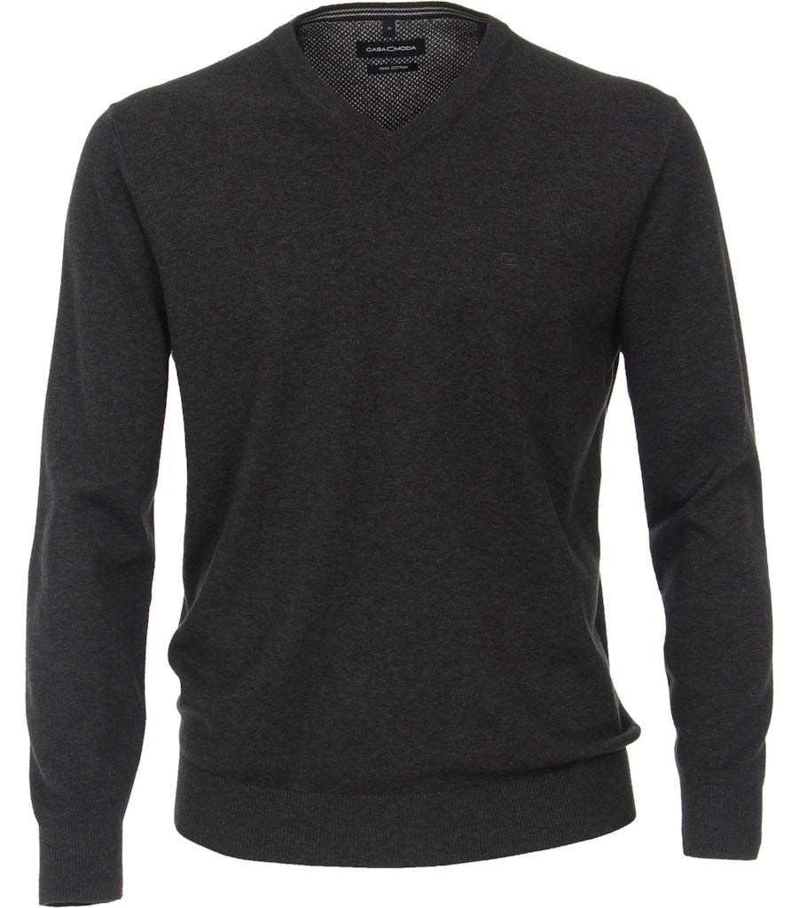 Casa Moda Herren Pullover Anthrazit