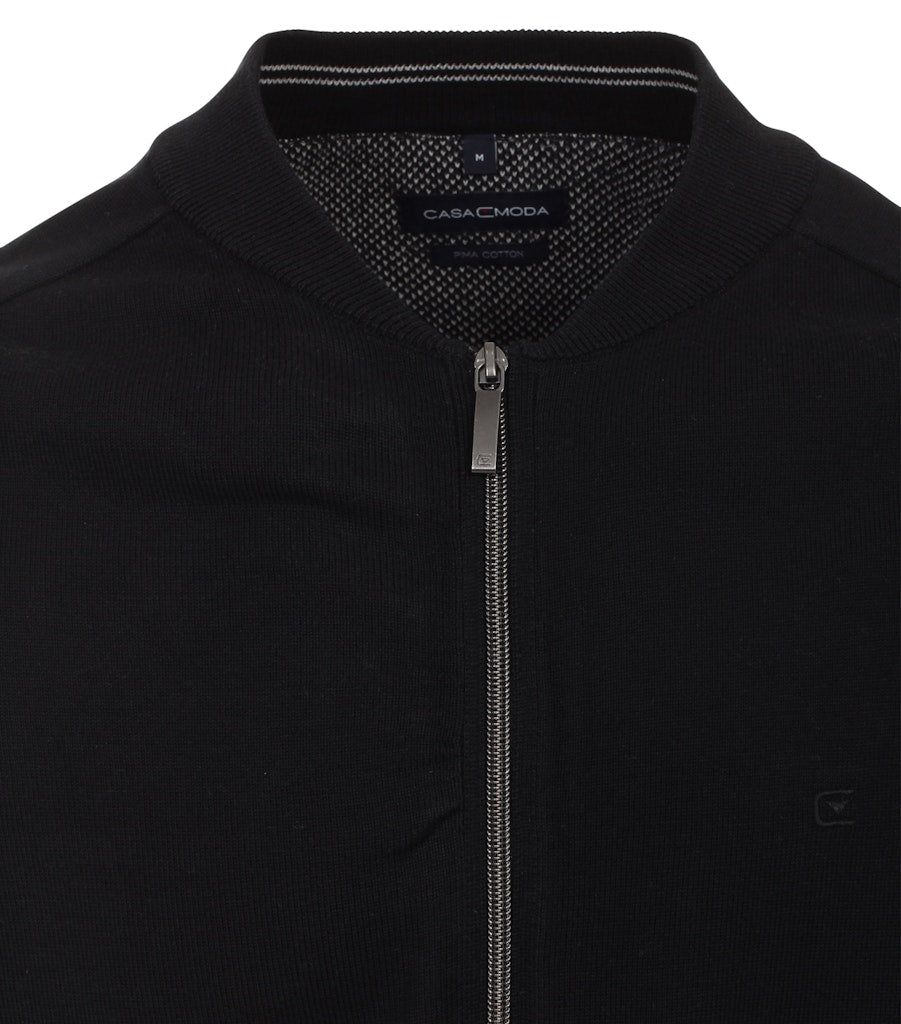 Casa Moda Herren Strickjacken Schwarz