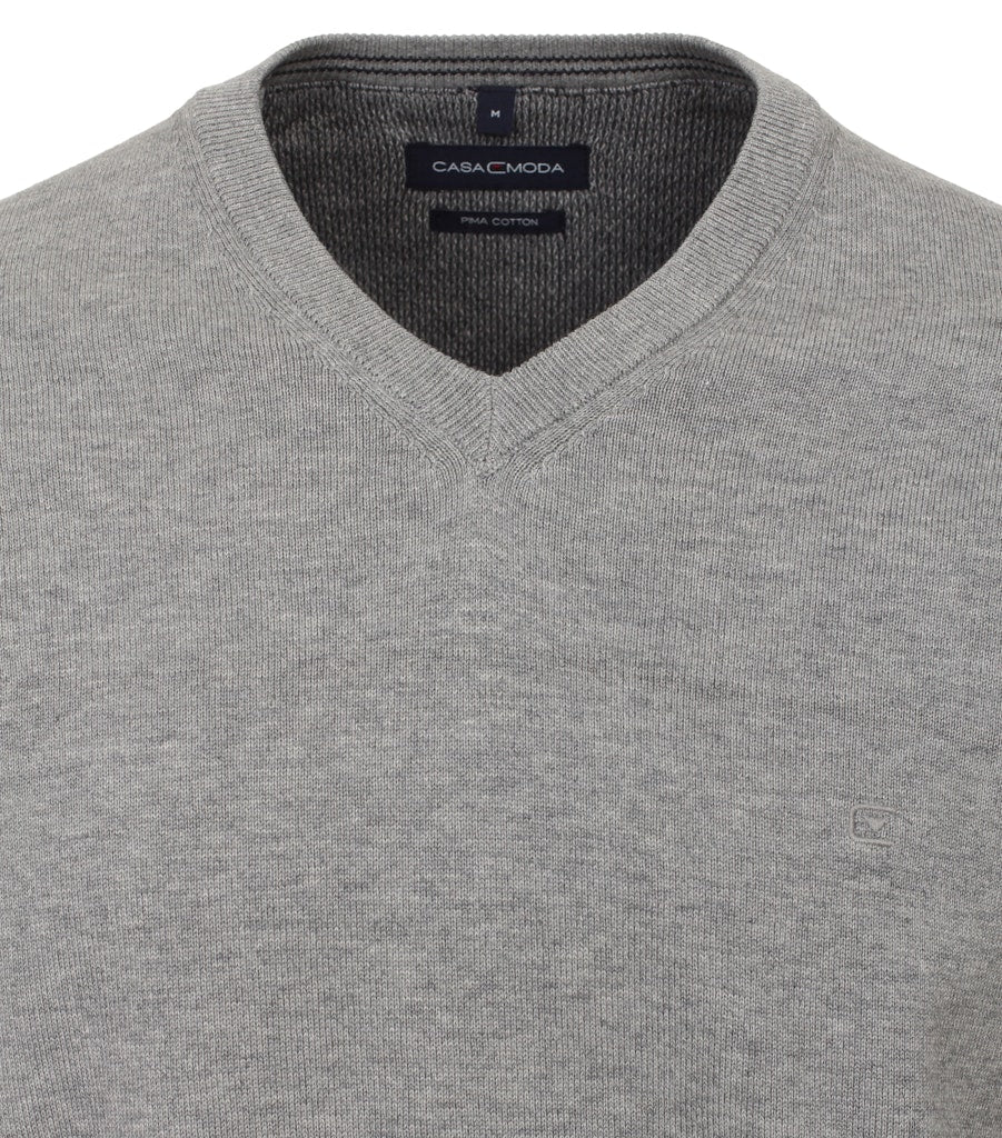 Casa Moda Herren Pullover Silber