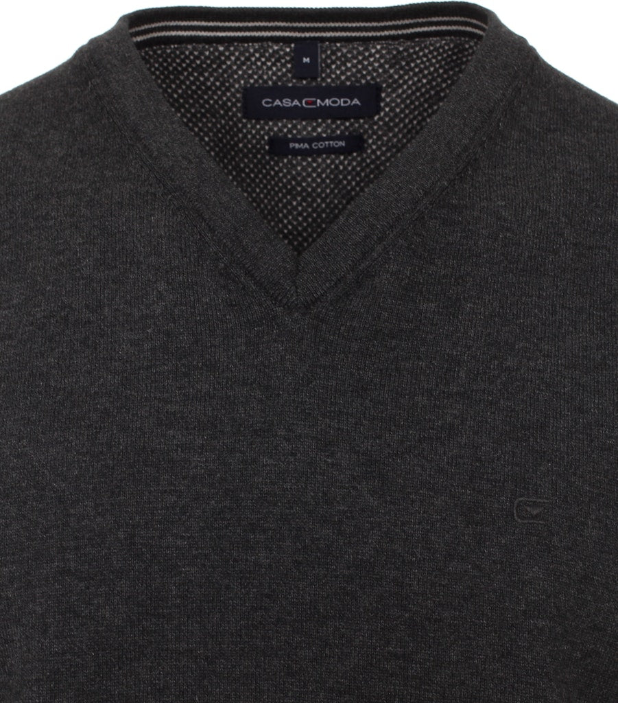 Casa Moda Herren Pullover Anthrazit