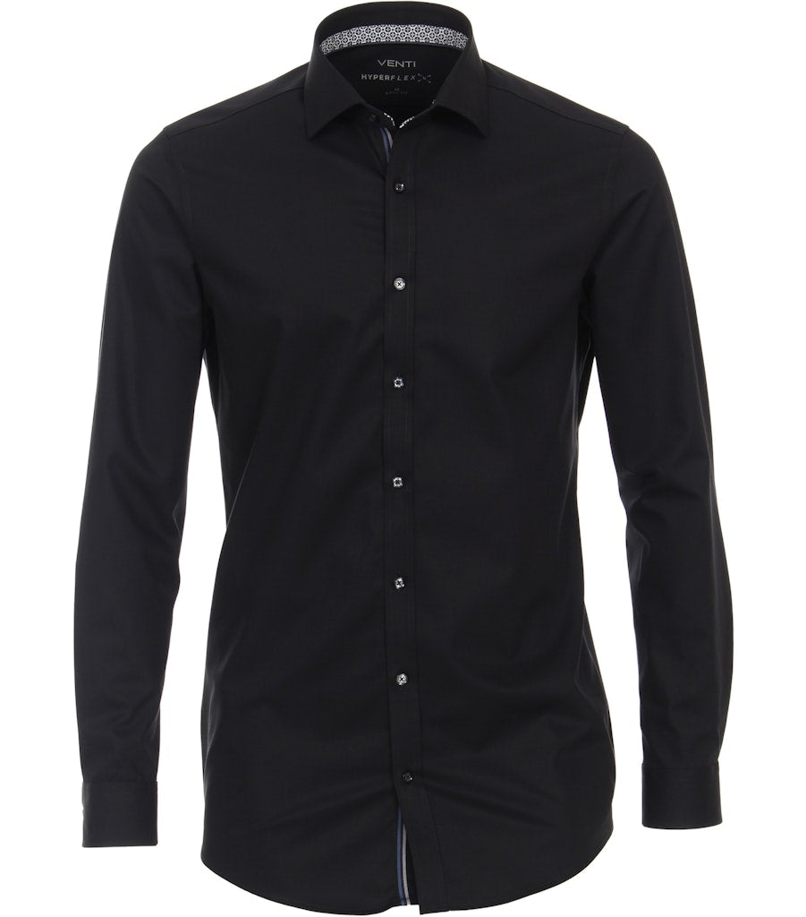 Casa Moda Herren Hemden lang Schwarz