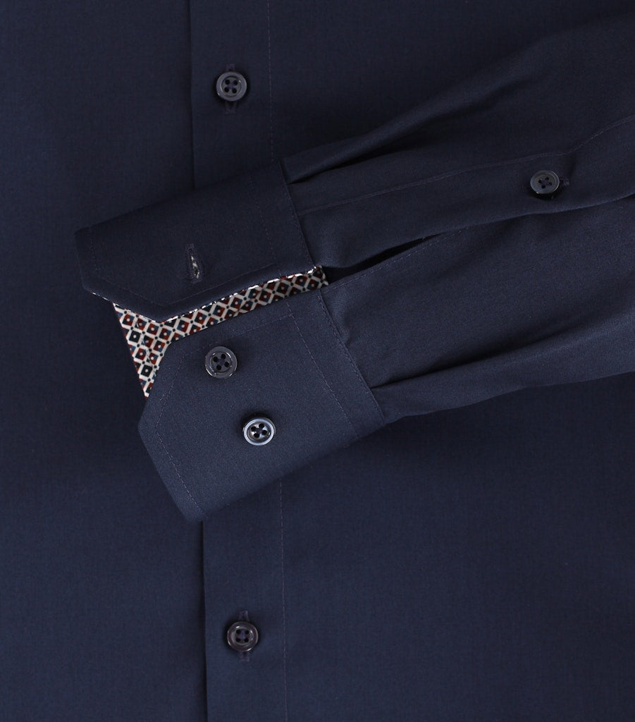 Casa Moda Herren Hemden lang Blau