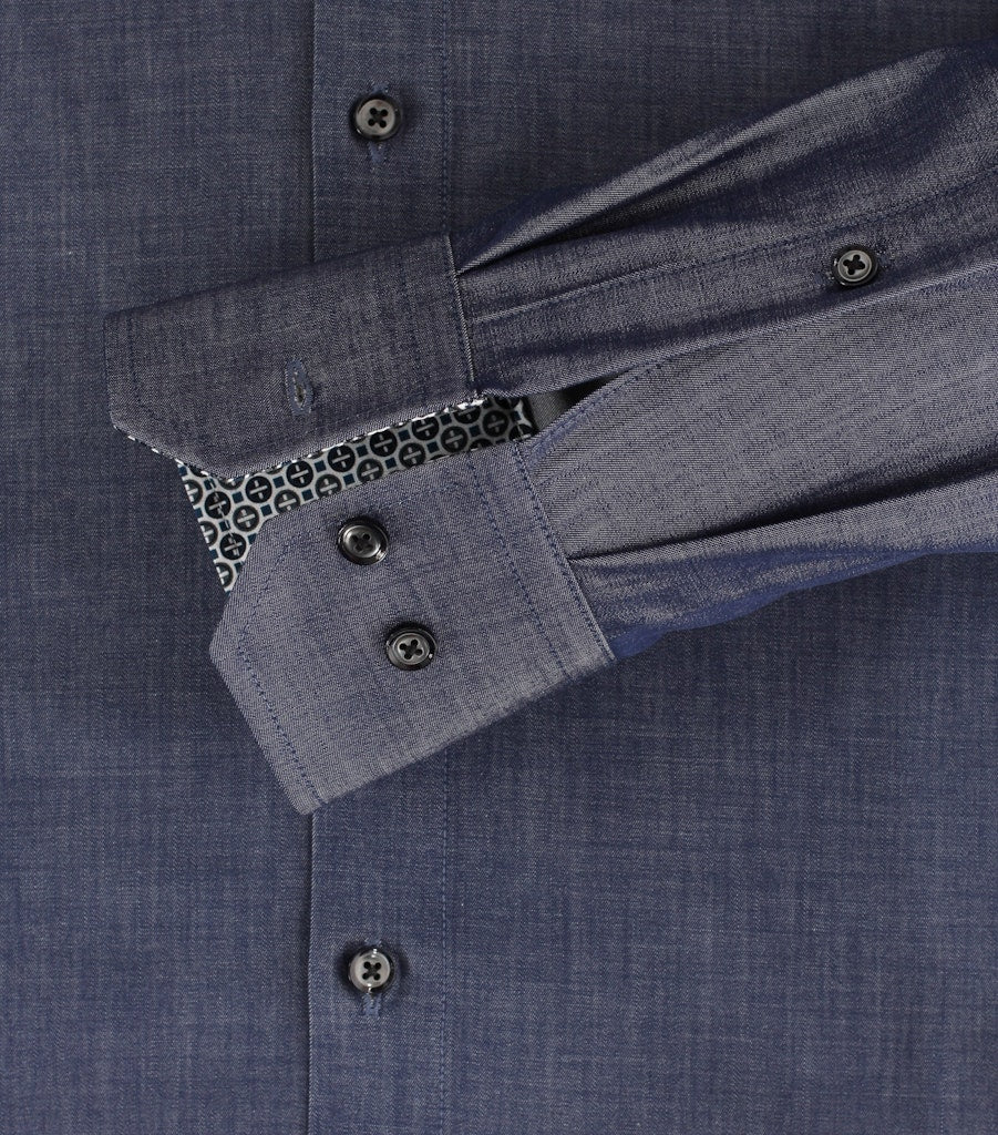 Casa Moda Herren Hemden lang Blau