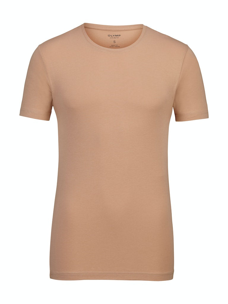 Olymp Herren T-Shirts kurz Caramel