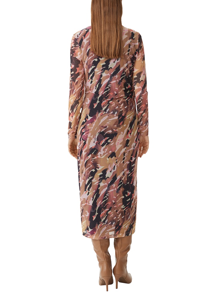 Comma Damen Kleider Brown