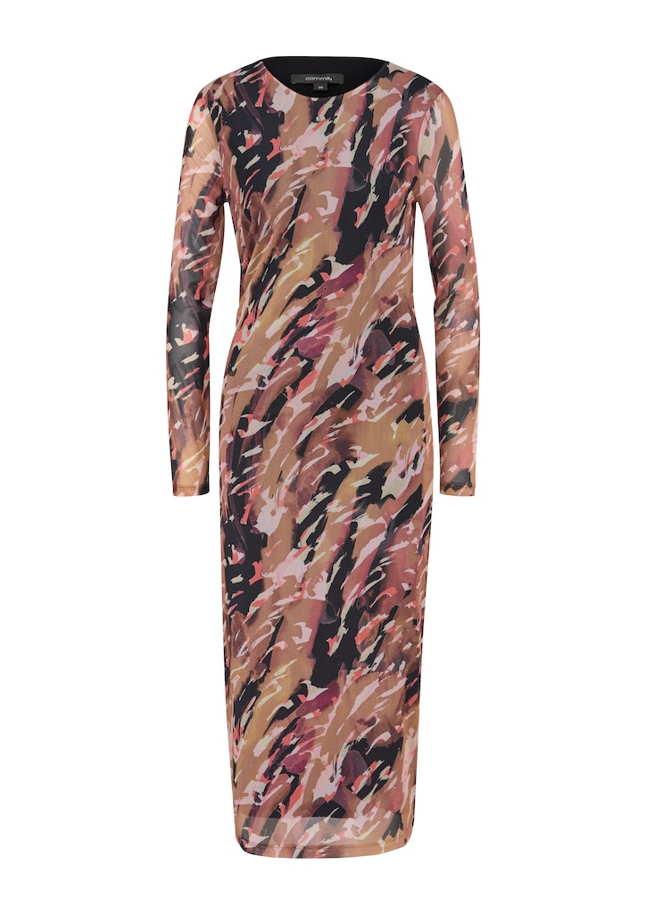 Comma Damen Kleider Brown