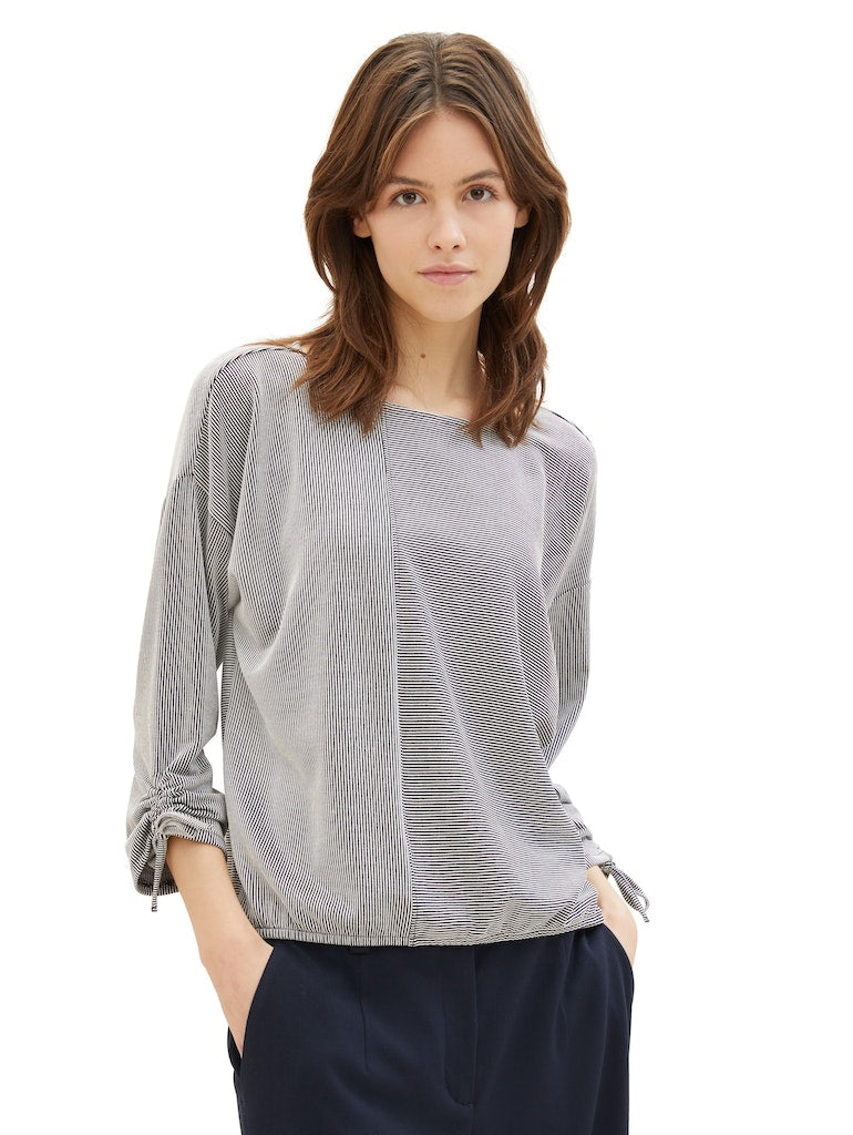 Tom Tailor denim Damen T-Shirts Small Navy Whit