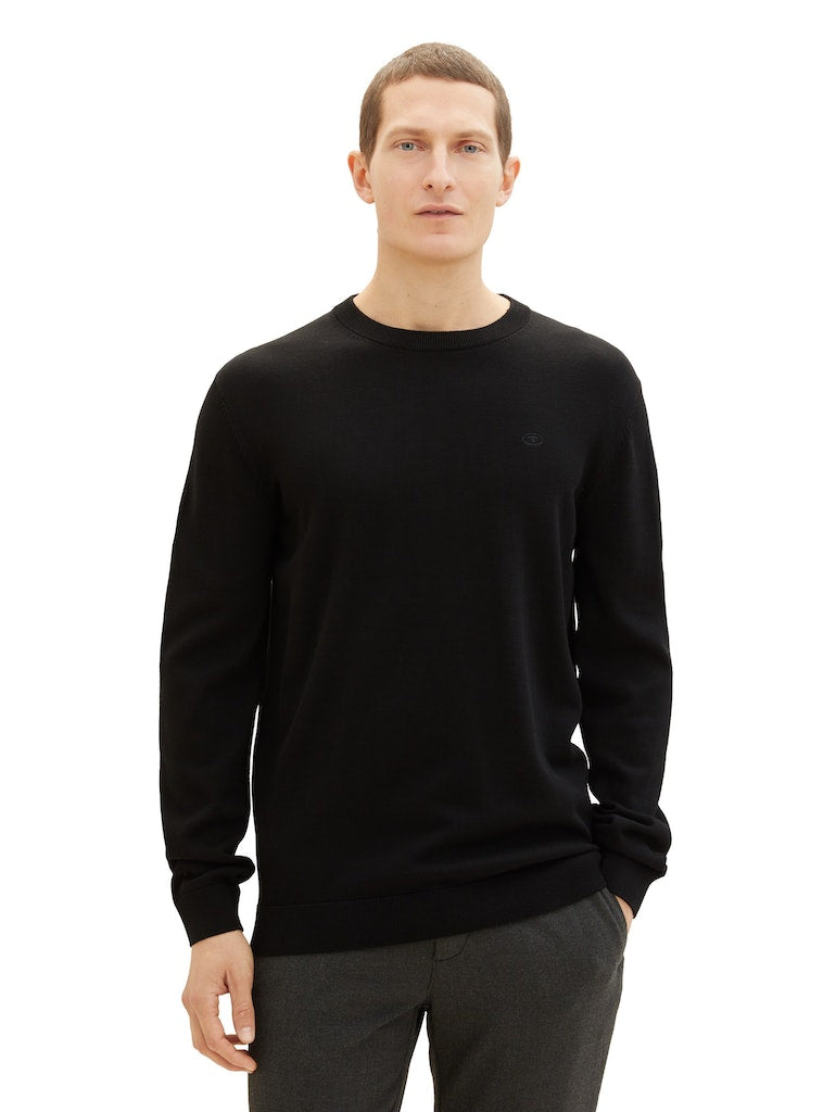 Tom Tailor Herren Pullover Black