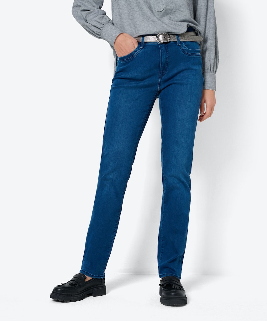 Brax Damen Jeans Used Regular Bl