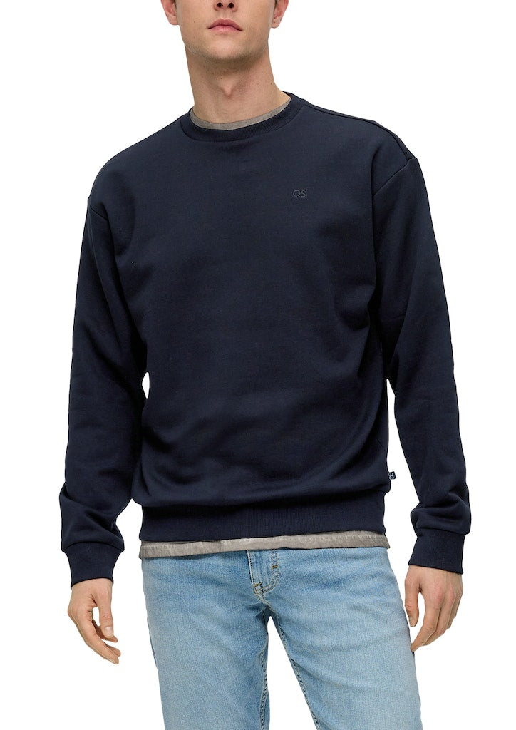QS by S.Oliver Herren Sweatshirts Blue