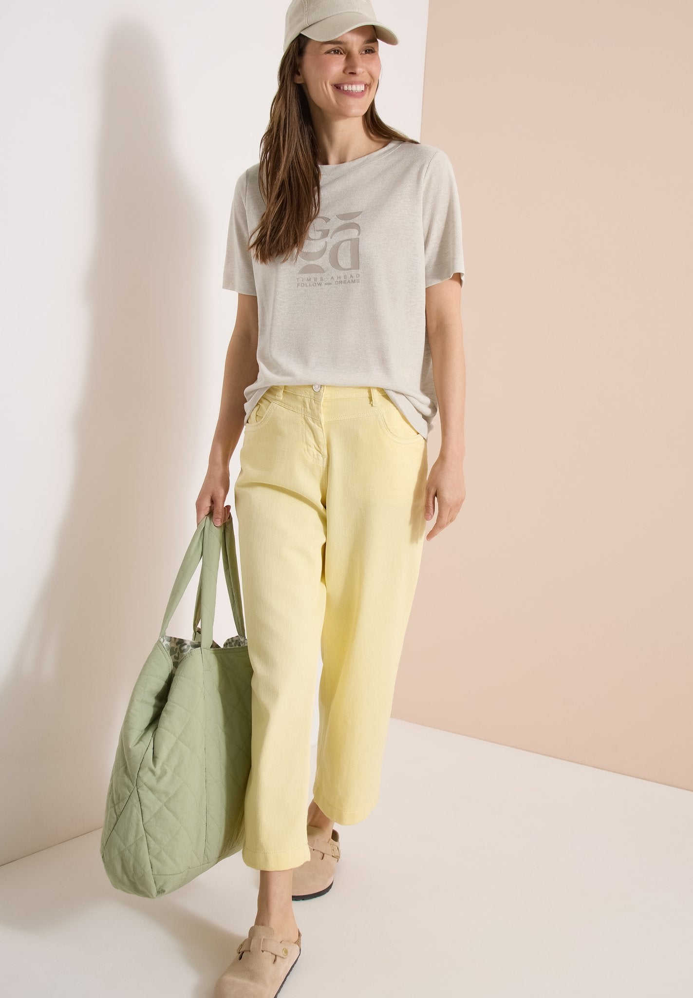 Cecil Damen T-Shirts Macadamia