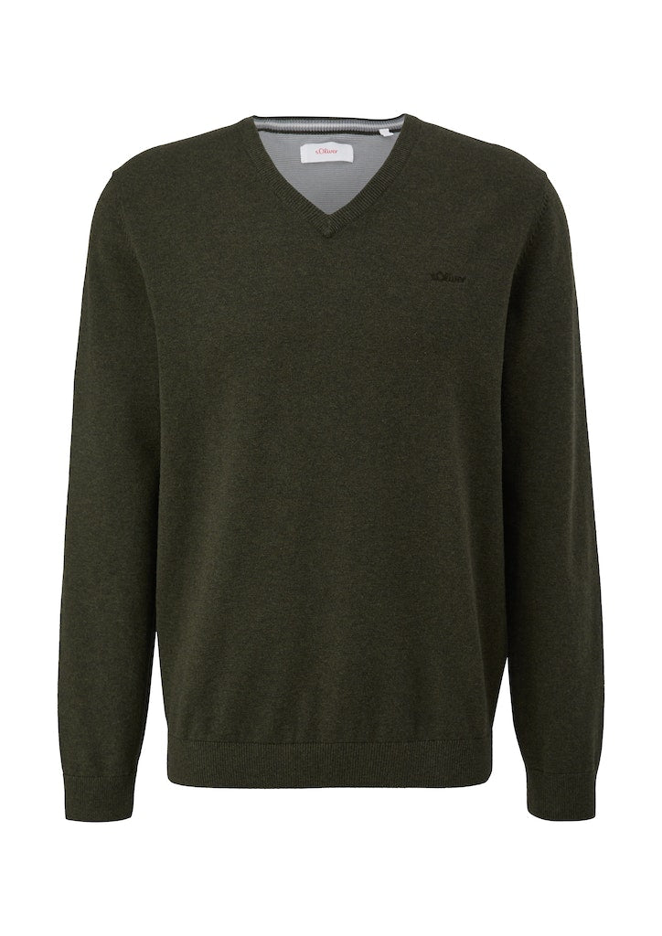 S. Oliver red Herren Pullover Green