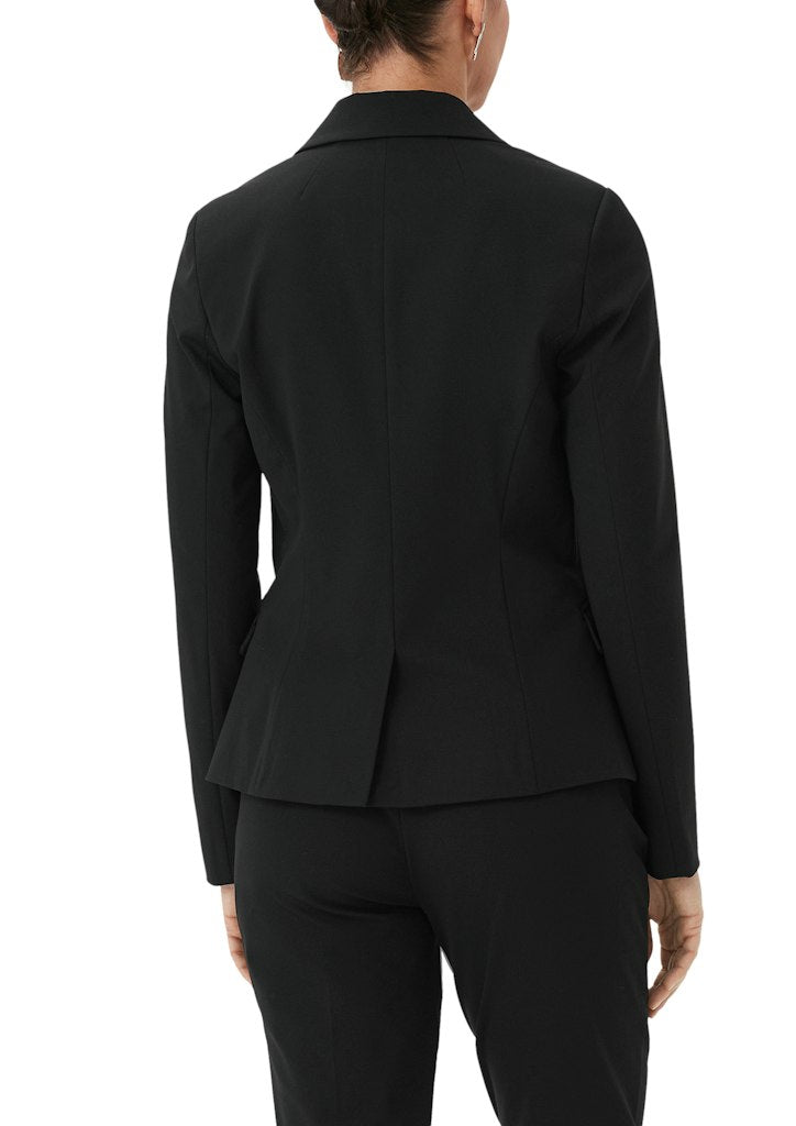 Comma Damen Blazer Grey/Black