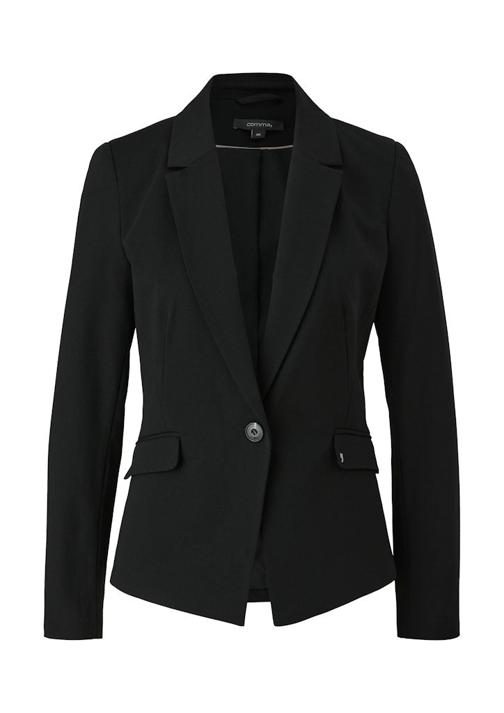 Comma Damen Blazer Grey/Black