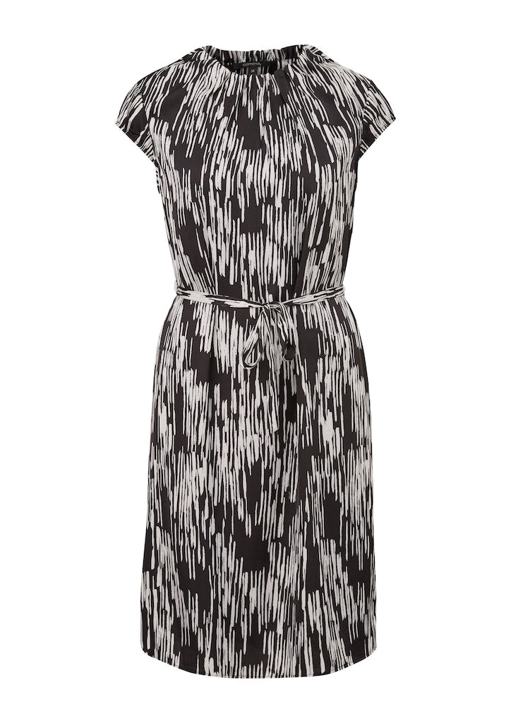Comma Damen Kleider Grey/Black