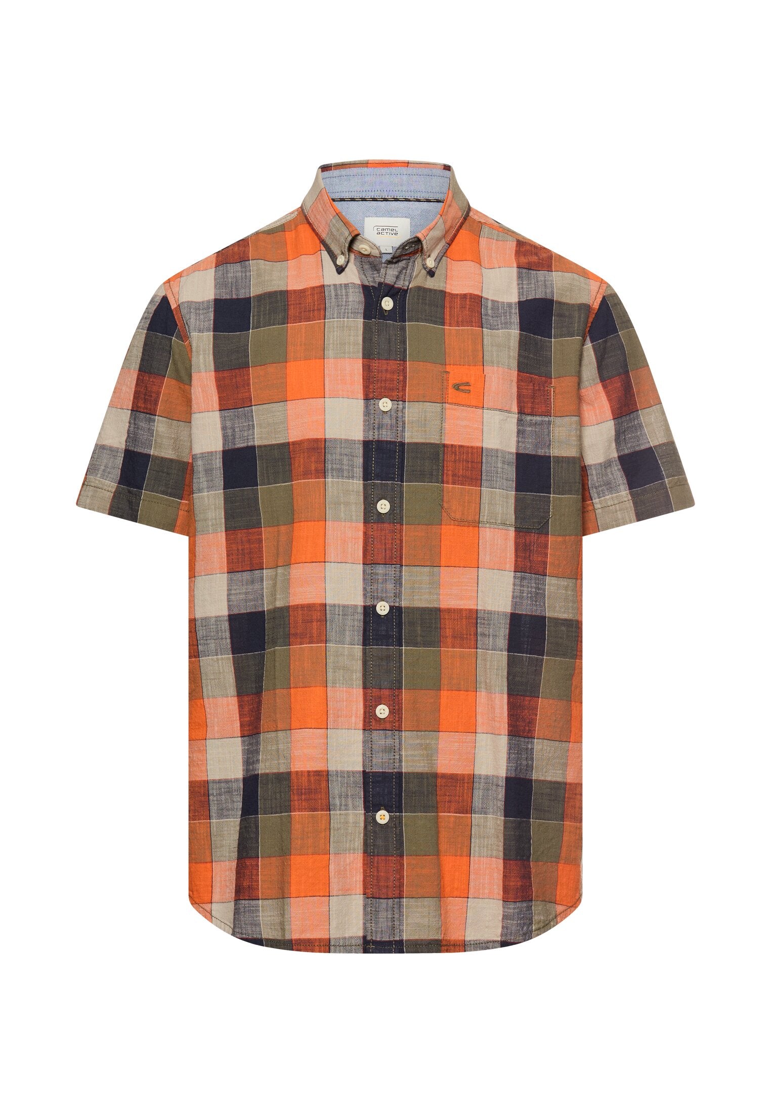 Camel active Herren Hemden kurz Burned Orang
