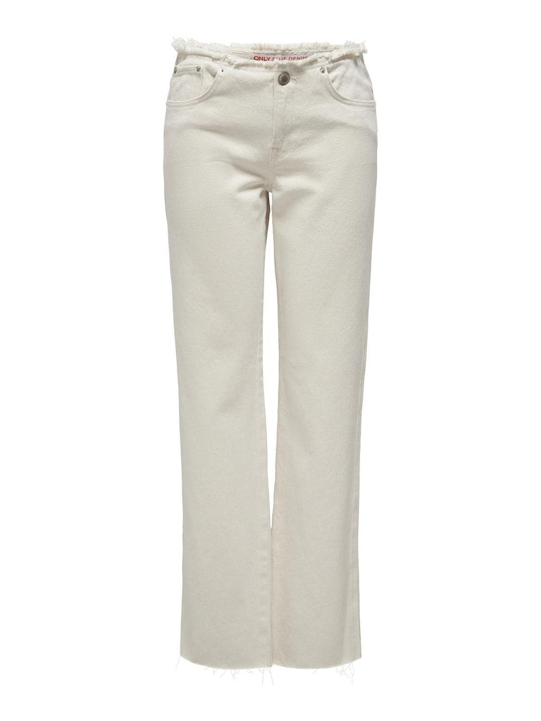 Only Damen Jeans Ecru
