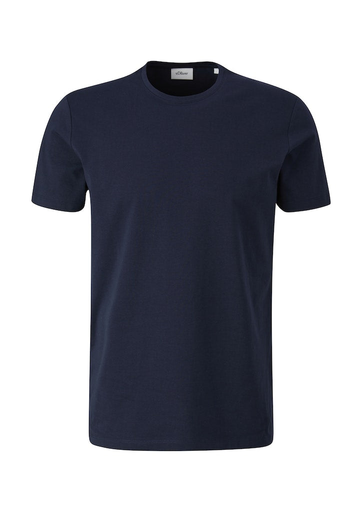 S. Oliver black Herren T-Shirts kurz Blue