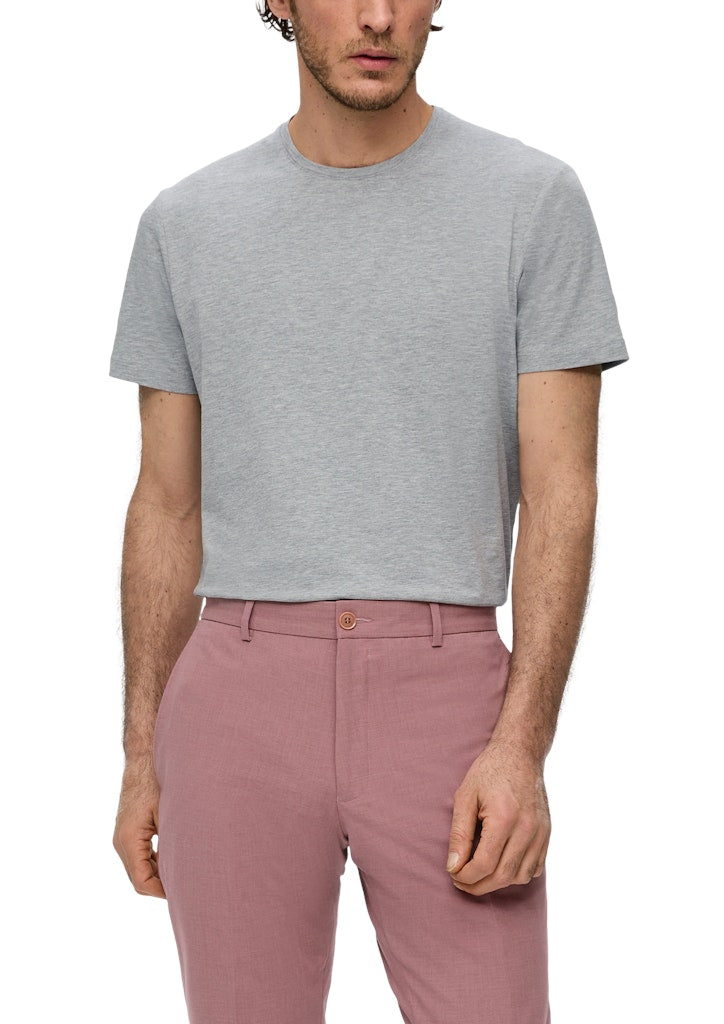 S. Oliver black Herren T-Shirts kurz Grey/Black