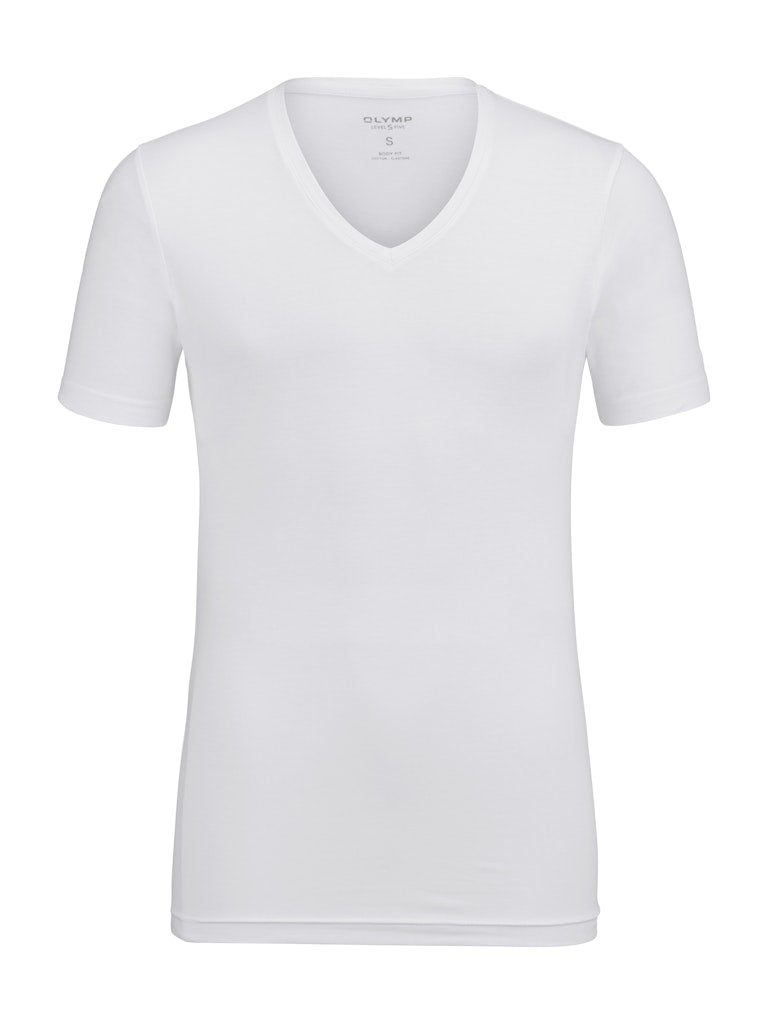 Olymp Herren T-Shirts kurz Weiss