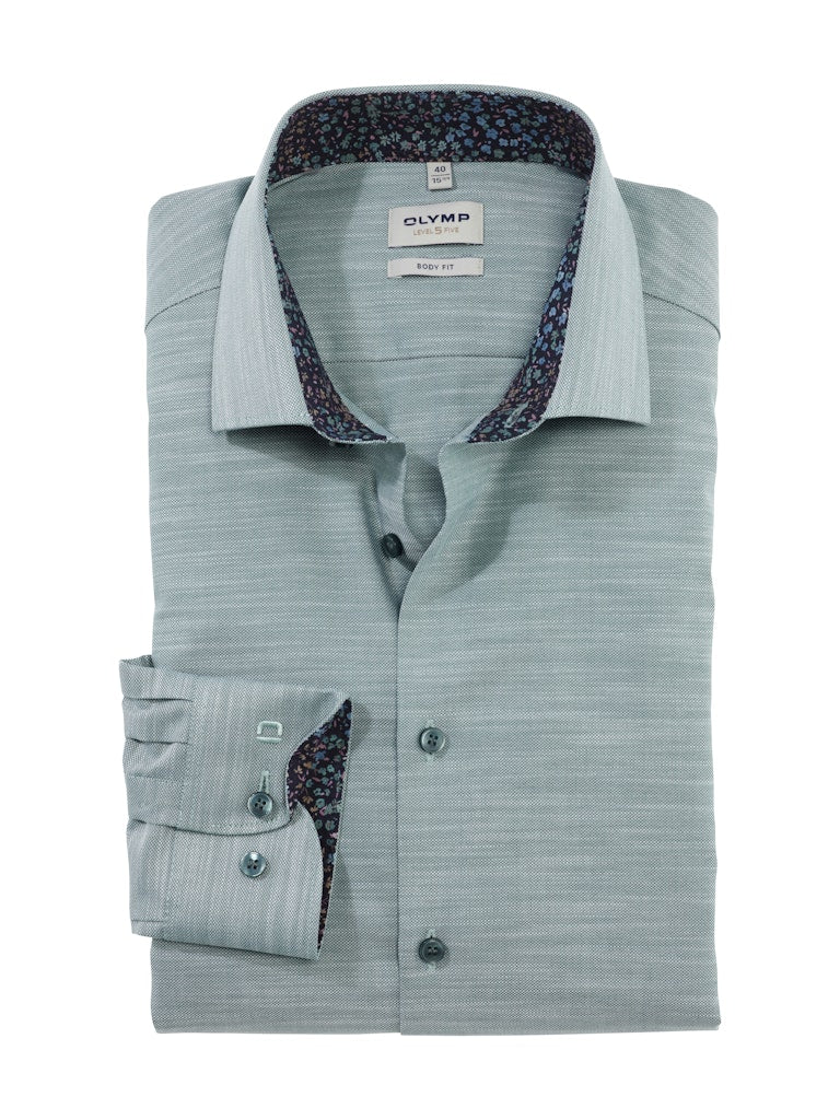 Olymp Herren Hemden lang Grün