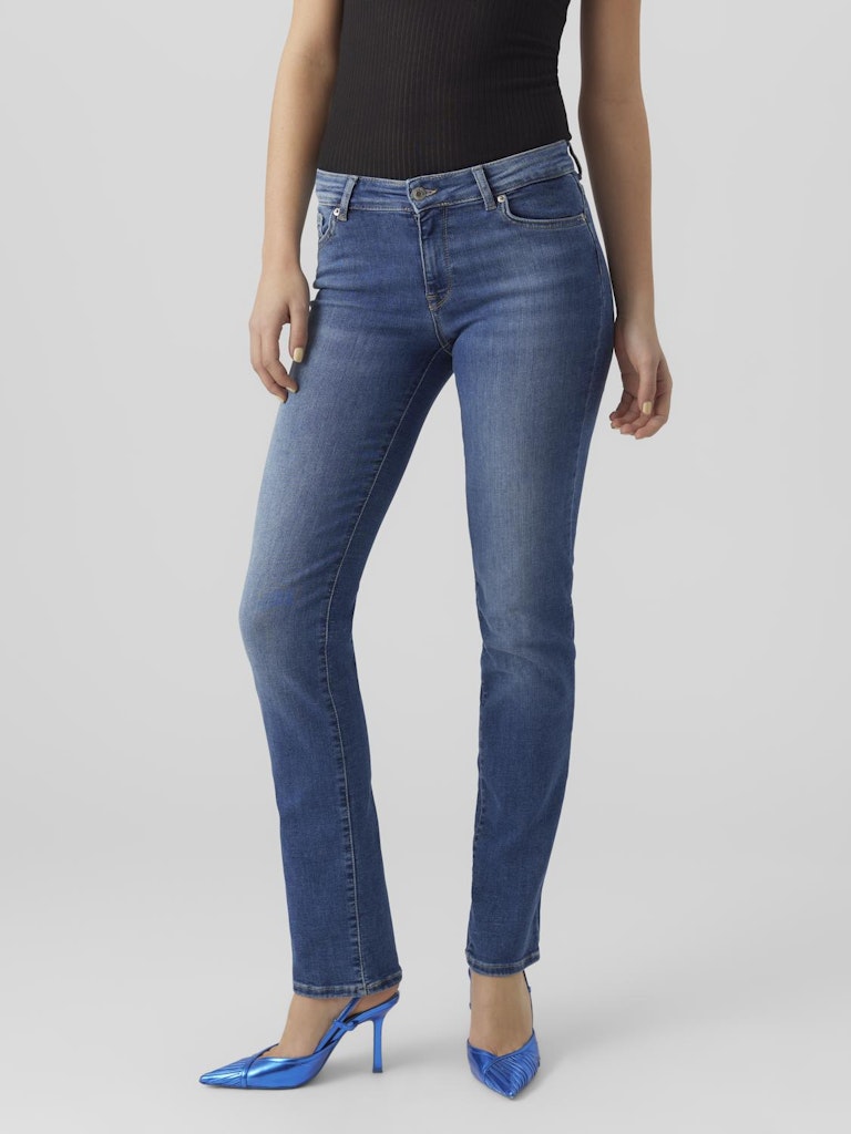 Vero Moda Damen Jeans Medium Blue Den