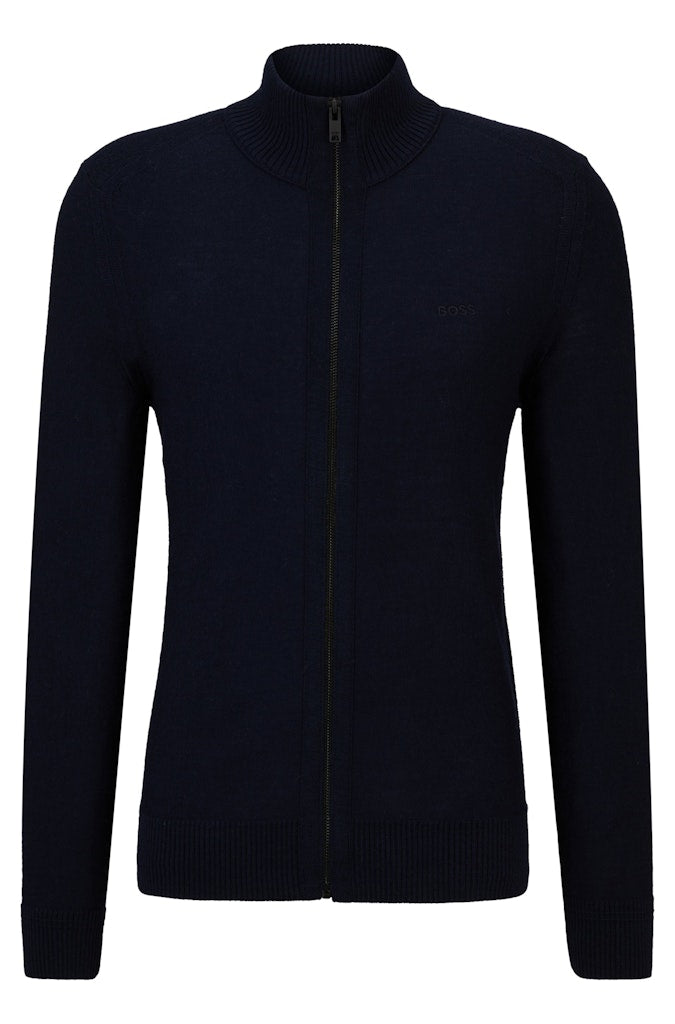 Boss Orange Herren Pullover Dark Blue