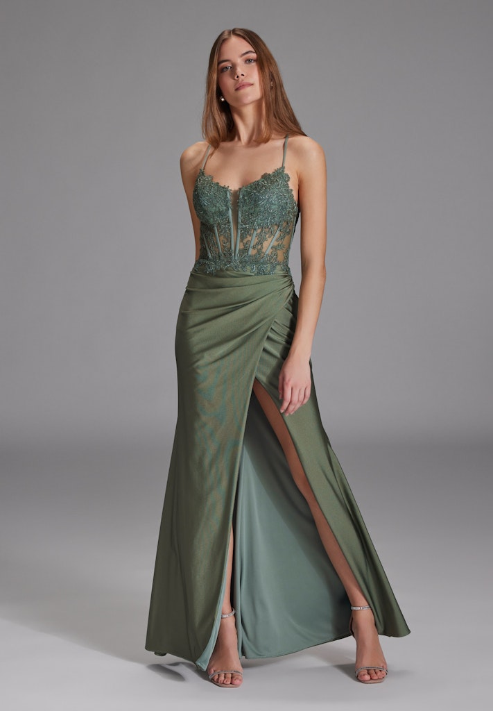 Swing Damen Kleider Matcha Gree