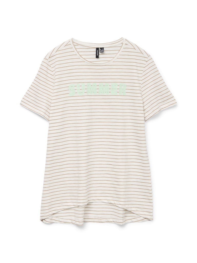Vero Moda Damen T-Shirts Snow White/Silv