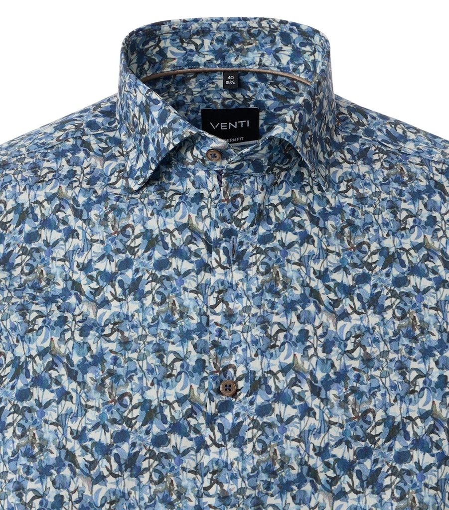 Casa Moda Herren Hemden lang Blau