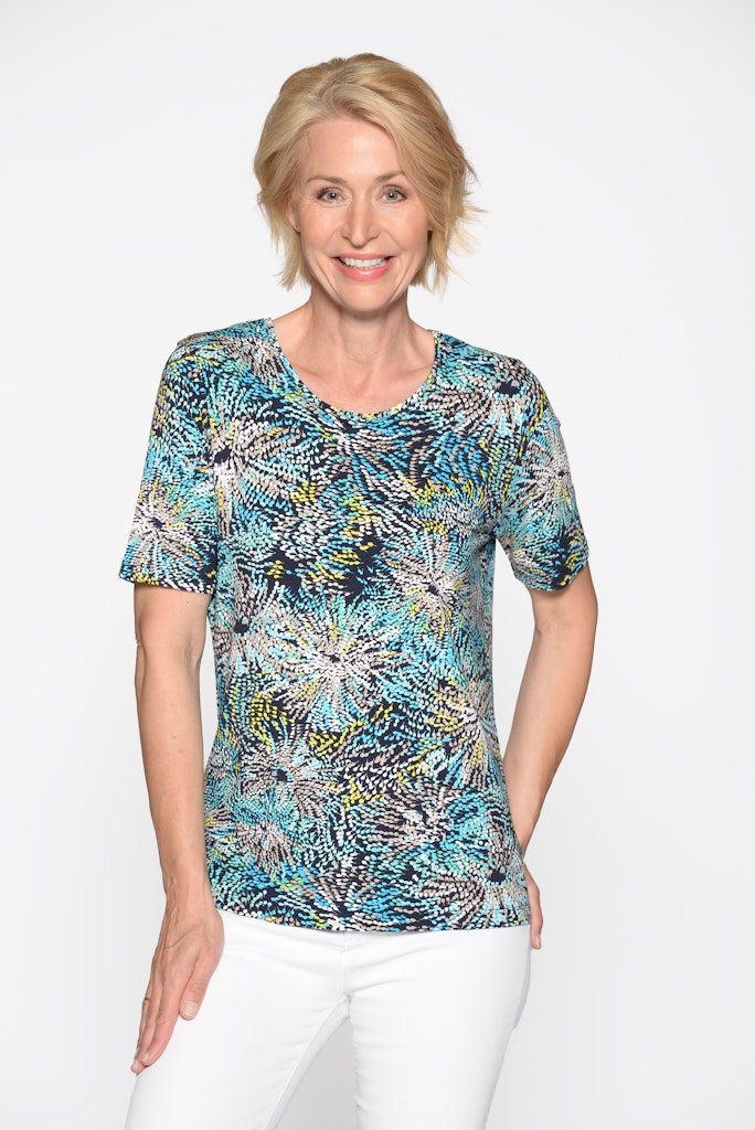 Clarina Damen T-Shirts Gelb Combo