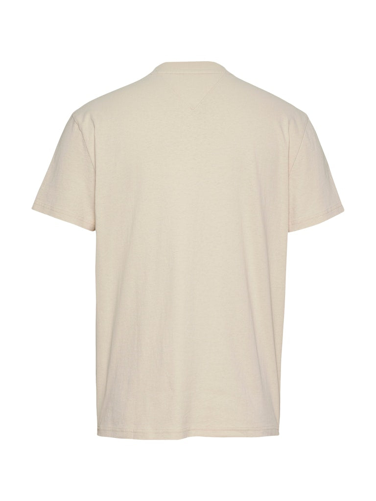 Tommy Jeans Herren T-Shirts kurz Acg Beige