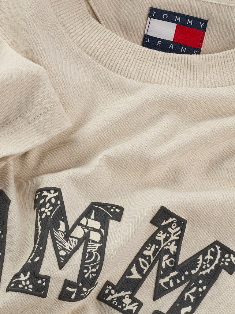 Tommy Jeans Herren T-Shirts kurz Acg Beige