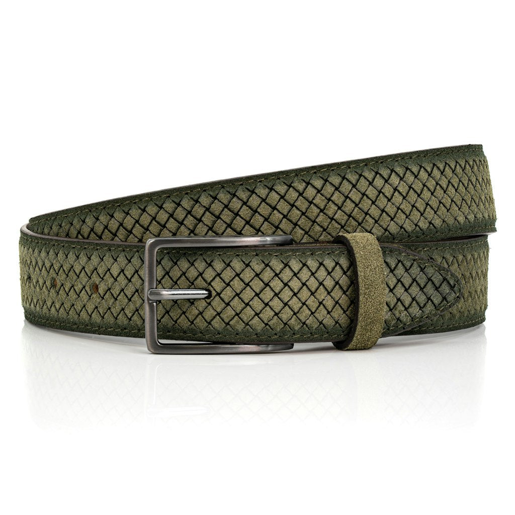 LINDENMANN Herren Gürtel Olive