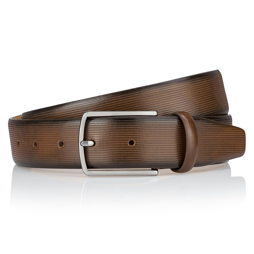 LINDENMANN Herren Gürtel Braun