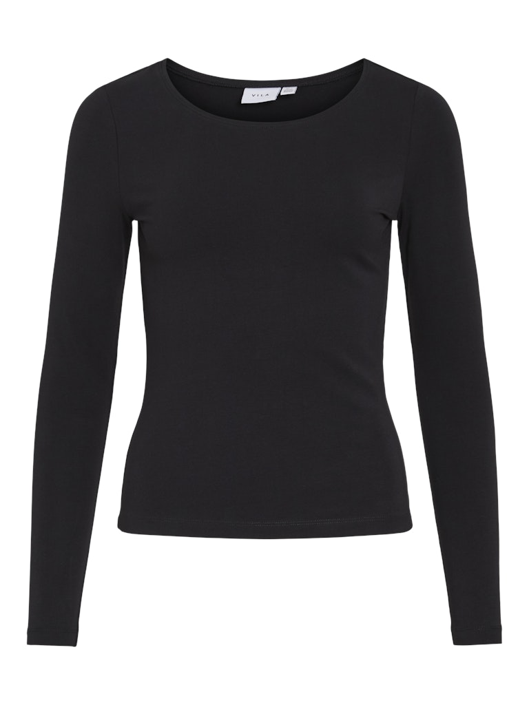 Vila Damen T-Shirts Black Beauty