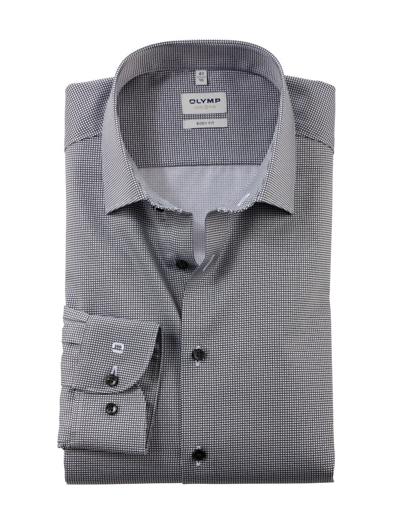 Olymp Herren Hemden lang Schwarz
