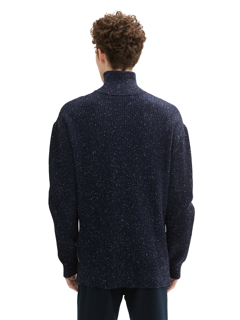 Tom Tailor denim Herren Pullover Navy Colorful N