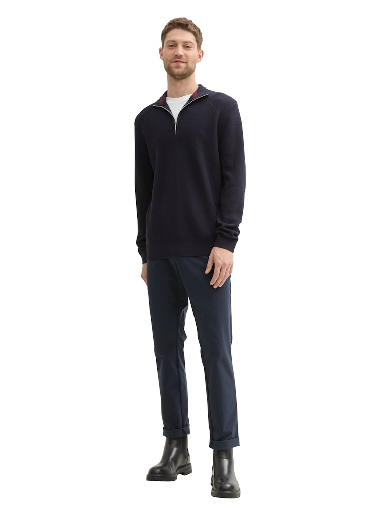 Tom Tailor Herren Pullover Knitted Navy Me