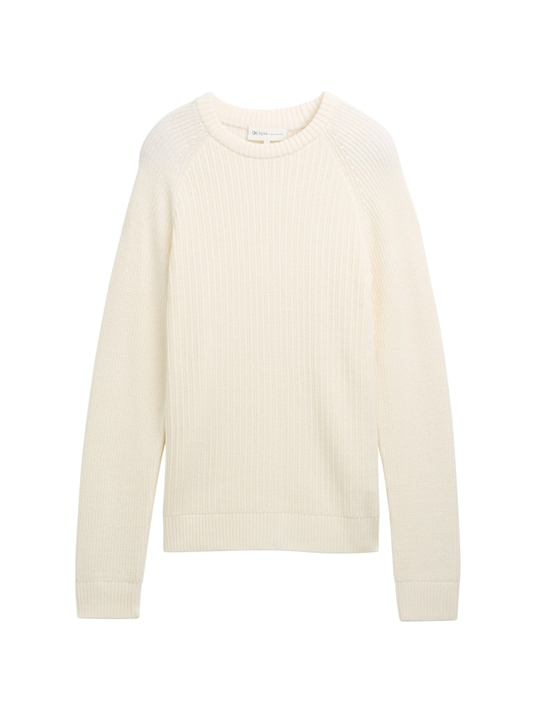 Tom Tailor denim Herren Pullover Wool White
