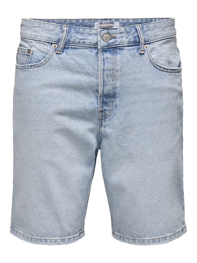 Only & Sons Herren Shorts Light Blue Deni