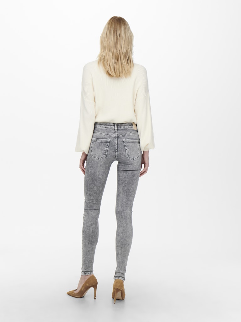 Only Damen Jeans Light Grey Deni