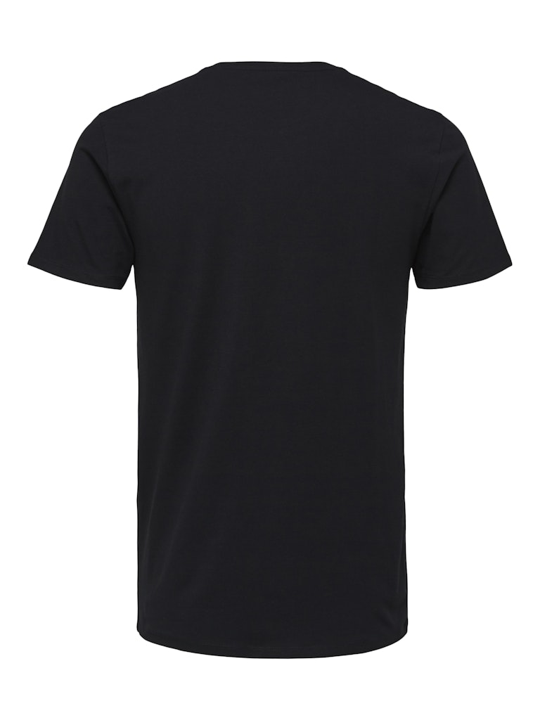 Selected homme Herren T-Shirts kurz Black